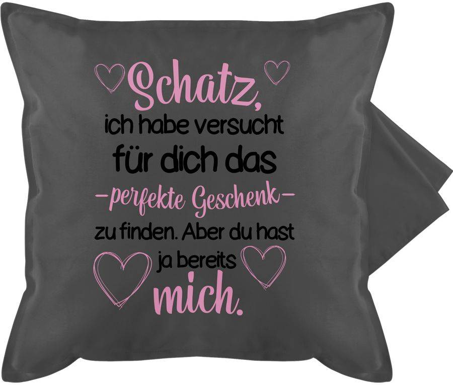 Shirtracer Schatz Ich habe versucht für dich das Geschenk zu finden schwarz/rosa: T-Shirt G Shirtracer