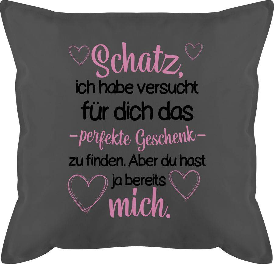 Shirtracer Schatz Ich habe versucht für dich das Geschenk zu finden schwarz/rosa: T-Shirt G Shirtracer