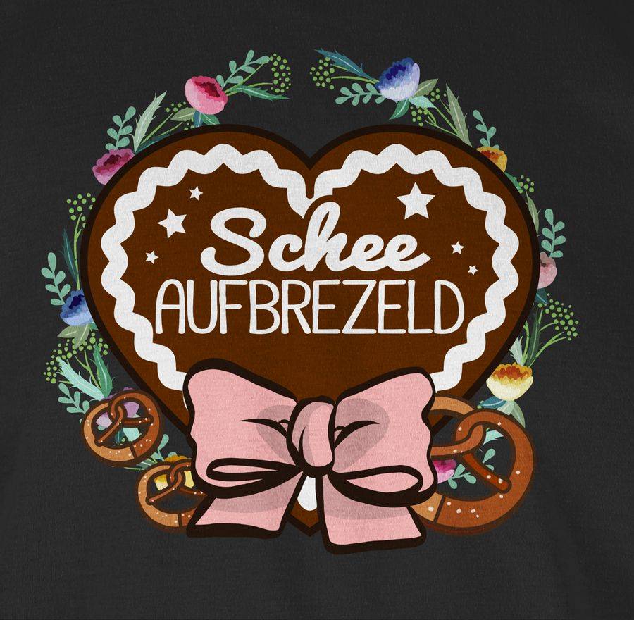 Shirtracer Schee Aufbrezeld Lebkuchenherz: T-Shirt Turnbeutel Shirtracer