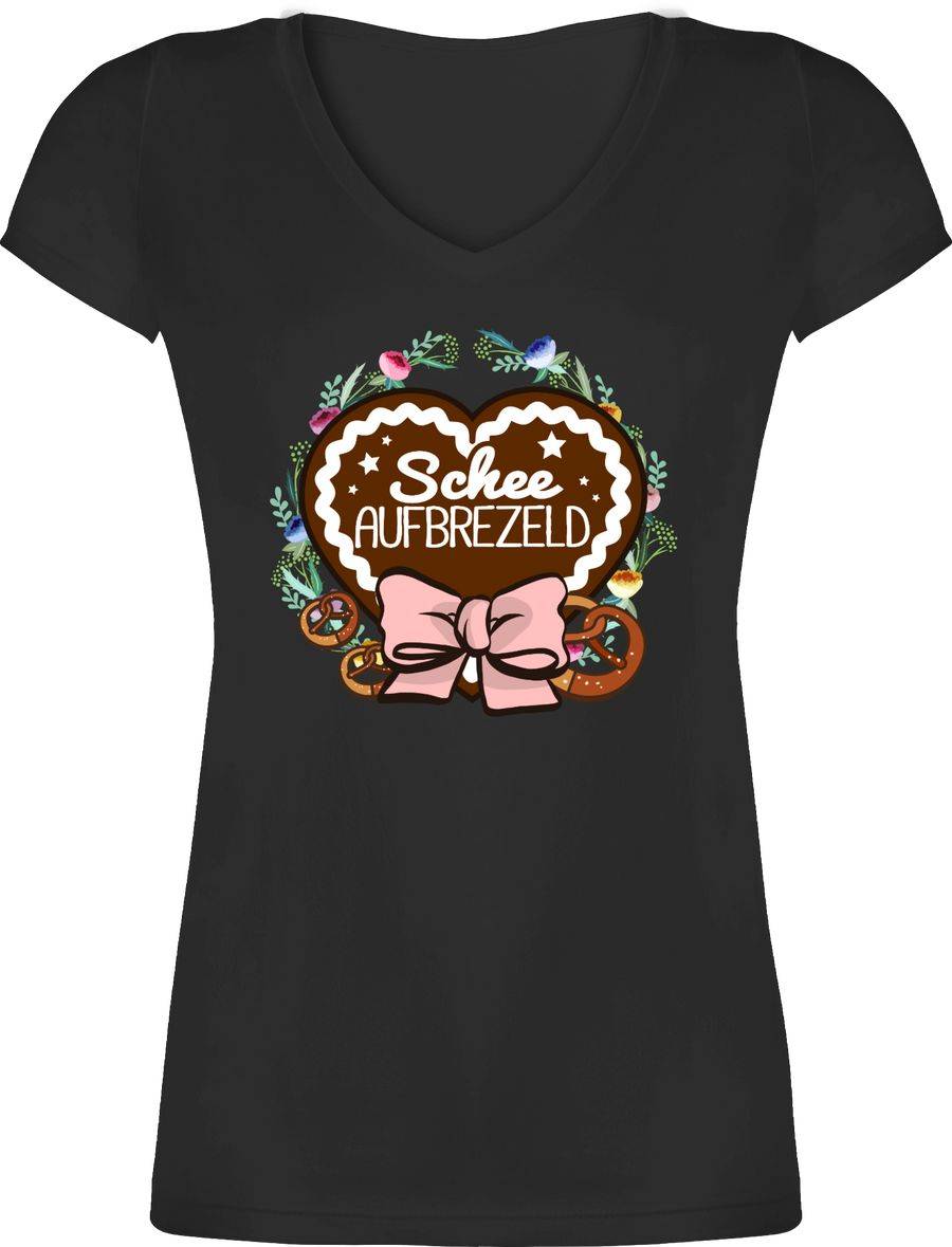 Shirtracer Schee Aufbrezeld Lebkuchenherz: T-Shirt Turnbeutel Shirtracer