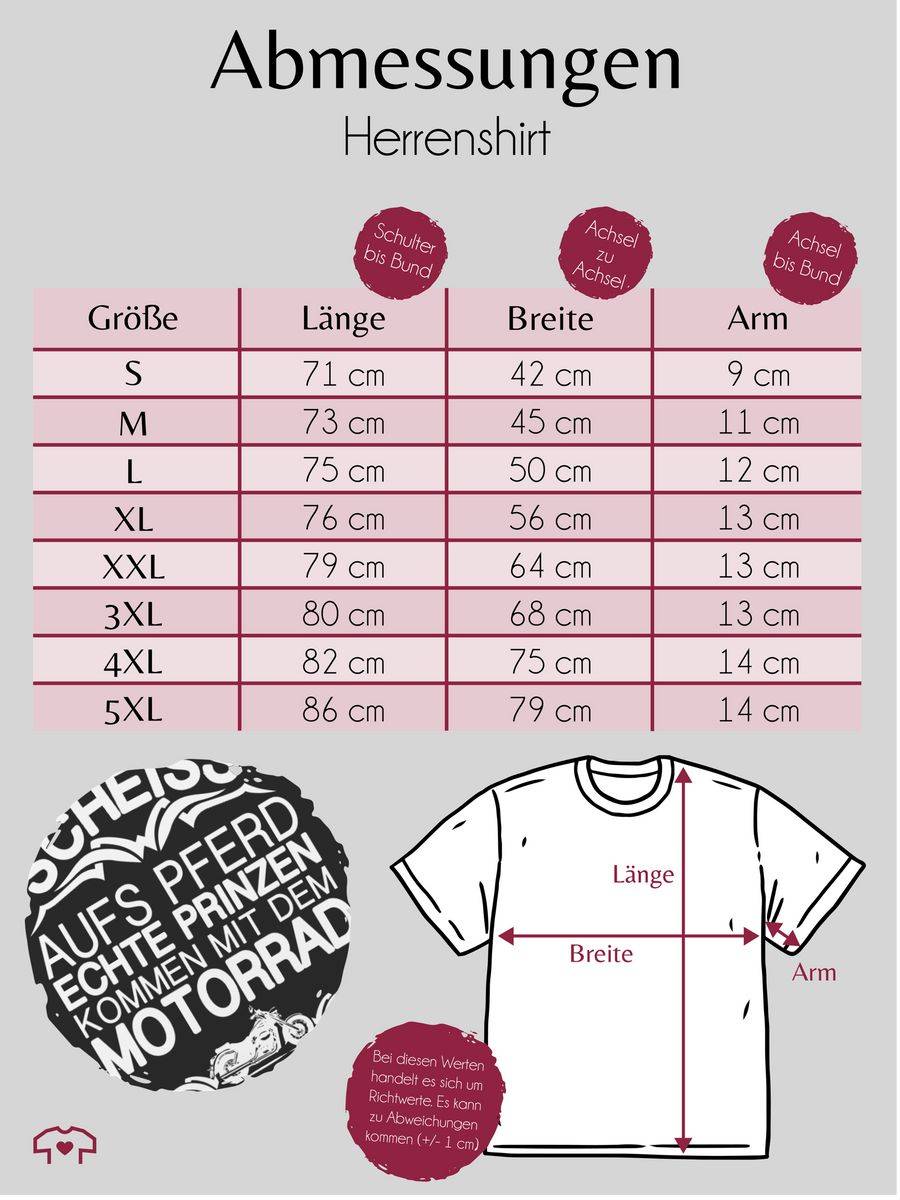 Shirtracer Scheiß Aufs Pferd Echte Prinzen Kommen Mit Dem Motorrad Shirts & Mehr Shirtracer