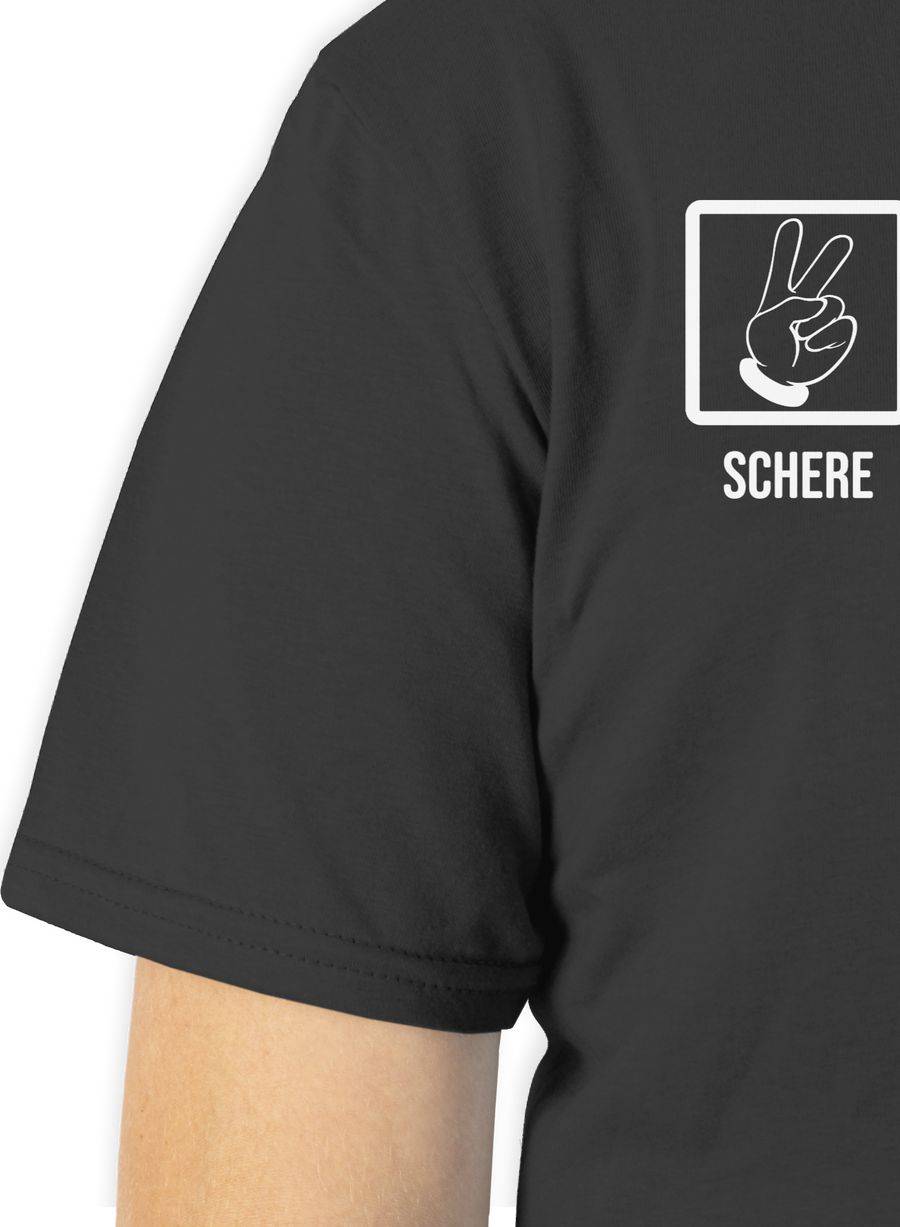 Shirtracer Schere Stein Paar Bier - Lustiges Saufen Bierliebhaber Betrinken Hopfen Alkohol Shirtracer