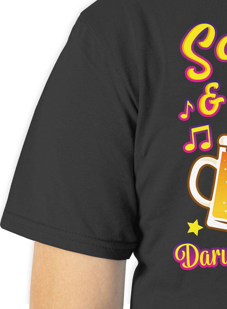 Shirtracer Schlager & Bier Darum Bin Ich Hier! Shirts & Mehr Shirtracer