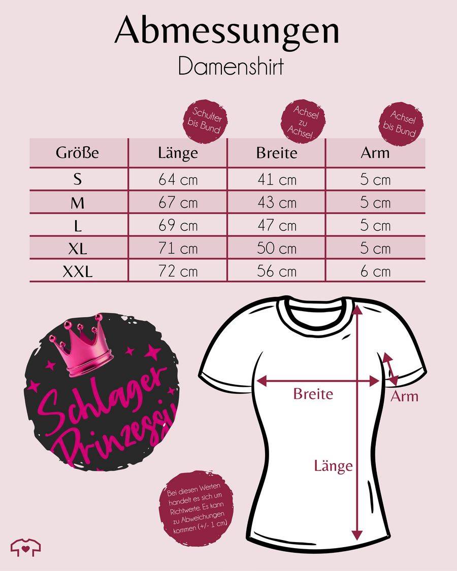 Shirtracer Schlager Prinzessin - Konzert Volksmusik Schlagerparty: T-Shirt Rucksack Shirtracer