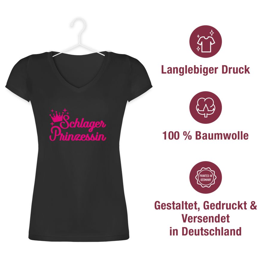 Shirtracer Schlagerprinzessin - Fuchsia Shirts & Mehr Shirtracer