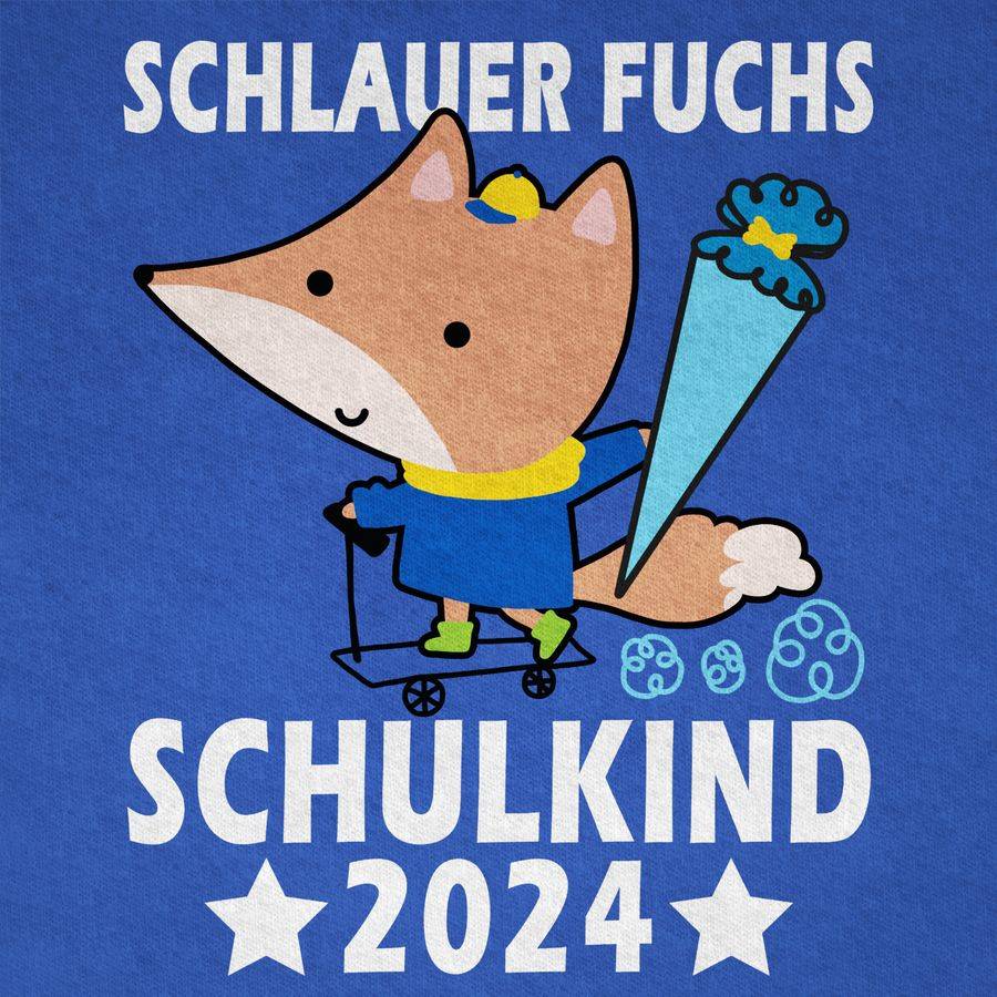 Shirtracer Schlauer Fuchs Schulkind 2024 Shirts & Mehr Shirtracer