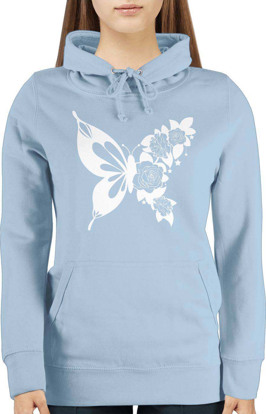 Shirtracer Schmetterling Mit Blumen - Weiß Shirts & Mehr Shirtracer