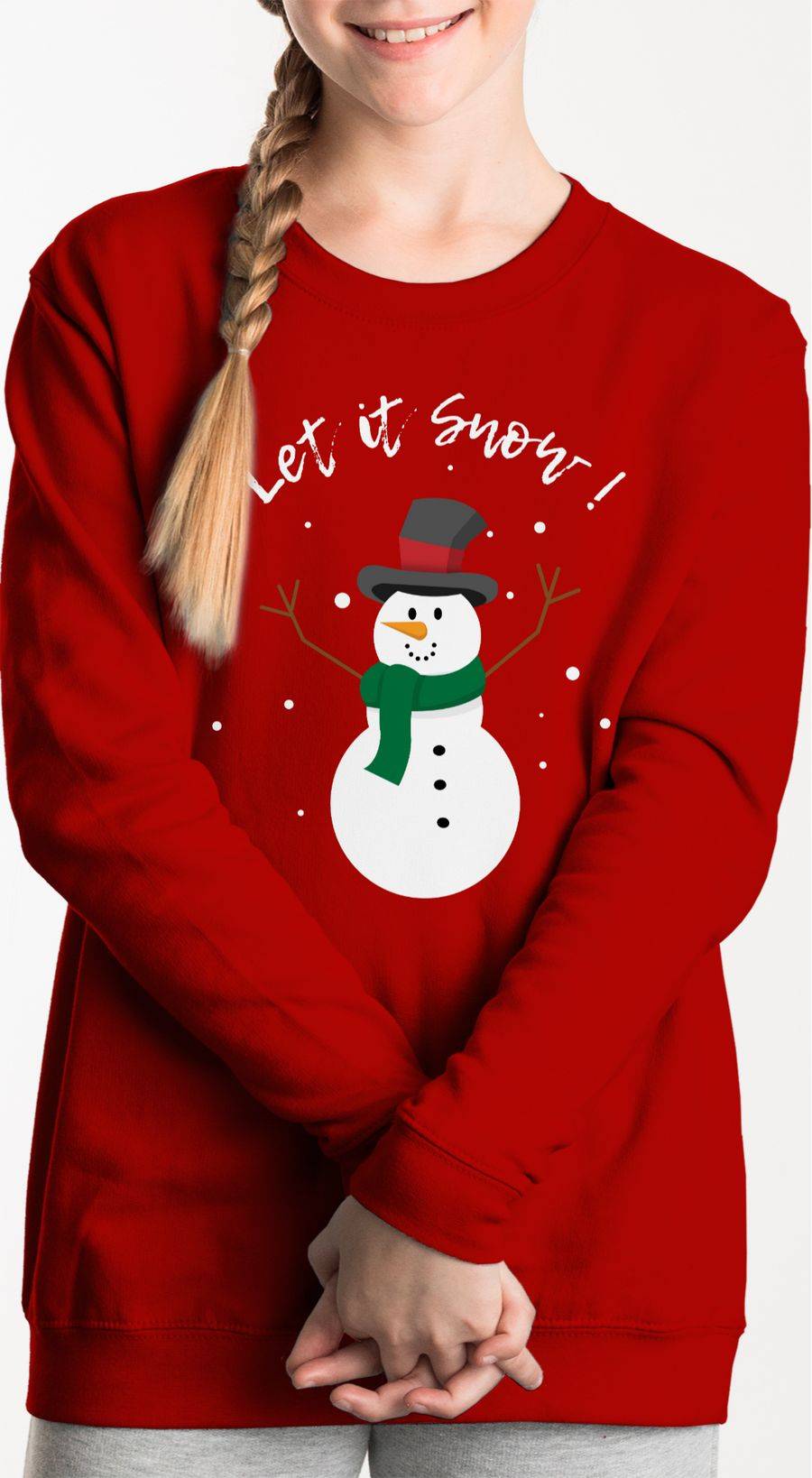 Shirtracer Schneemann Let It Snow: T-Shirt Turnbeutel Shirtracer