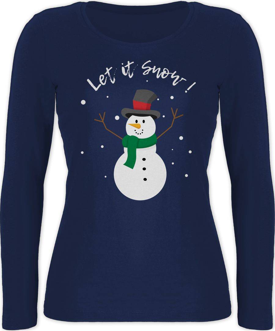 Shirtracer Schneemann Let it snow: T-Shirt Turnbeutel Shirtracer