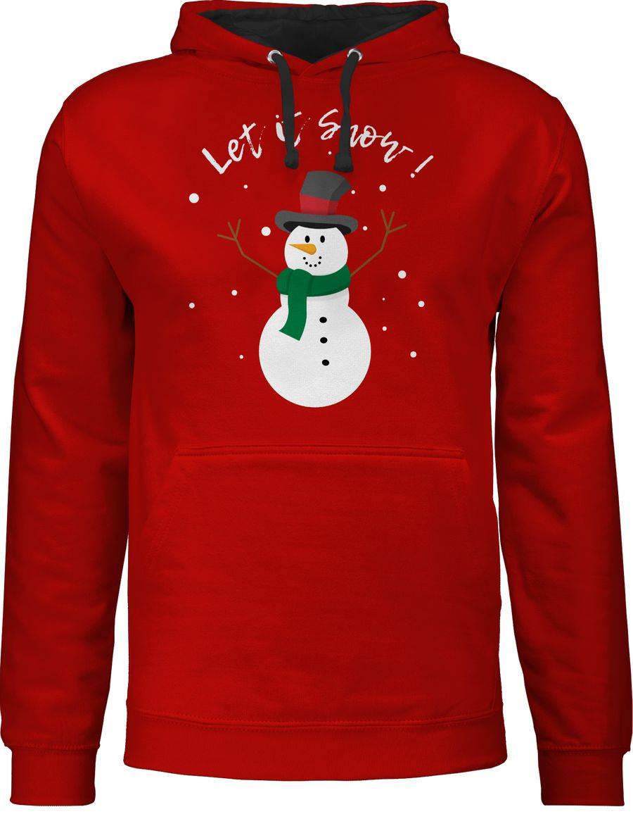 Shirtracer Schneemann Let it snow: T-Shirt Turnbeutel Shirtracer