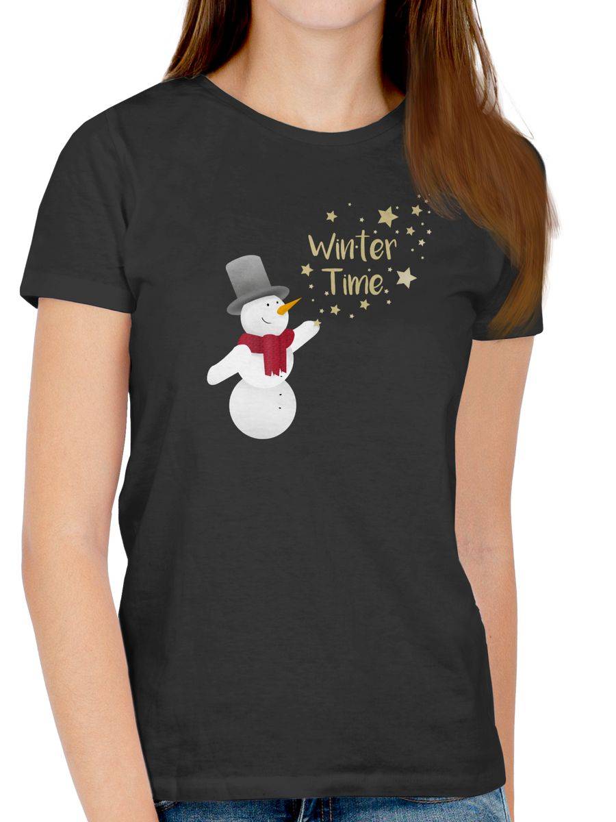 Shirtracer Schneemann Winterzeit: T-Shirt Rucksack Shirtracer
