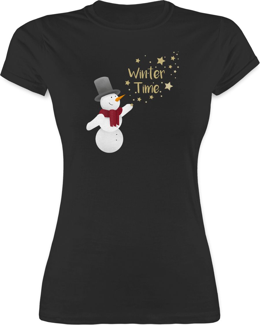 Shirtracer Schneemann Winterzeit: T-Shirt Rucksack Shirtracer