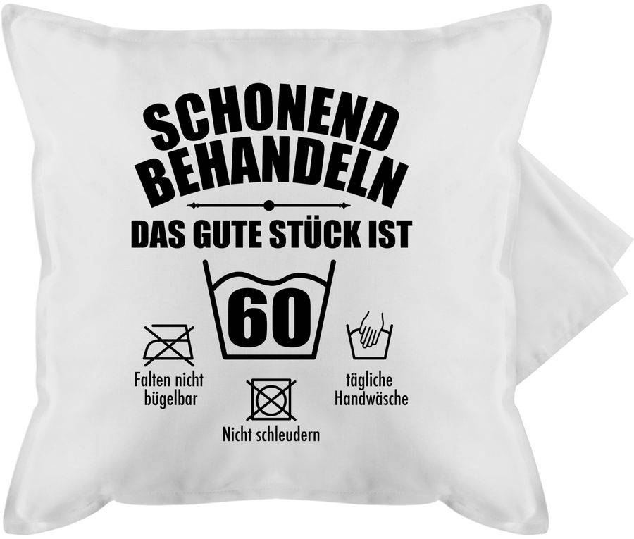 Shirtracer Schonend behandeln das gute Stück ist sechzig - schwarz: Tshirt Gym Bag Shirtracer