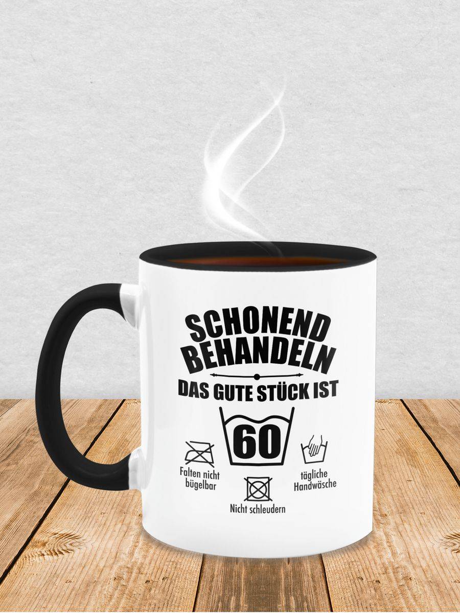 Shirtracer Schonend Behandeln Das Gute Stück Ist Sechzig - Schwarz: Tshirt Gym Bag Shirtracer