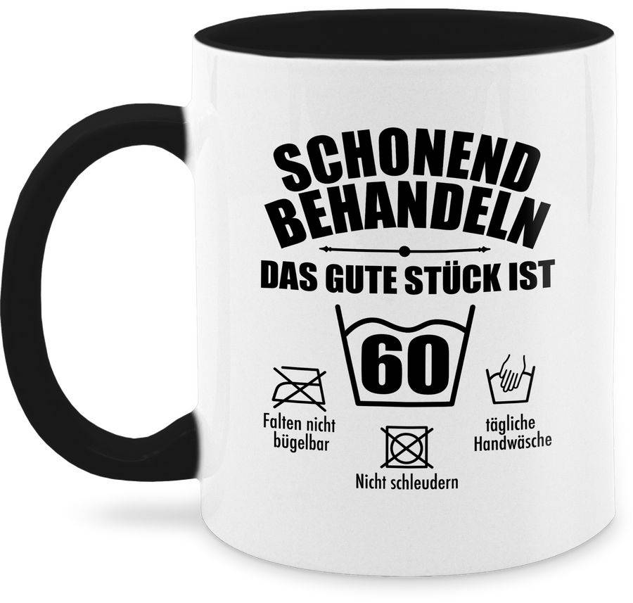 Shirtracer Schonend behandeln das gute Stück ist sechzig - schwarz: Tshirt Gym Bag Shirtracer