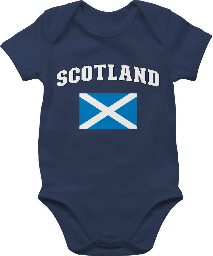 Shirtracer Schottland Schriftzug mit Flagge Scots Schottische Nation Schotland Shirtracer