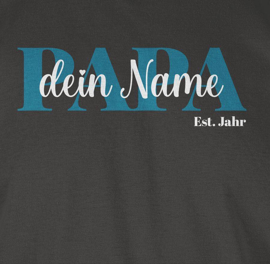 Shirtracer Schriftzug Papa Namen Kinder: T-Shirt Rucksack Shirtracer