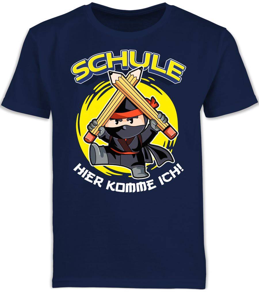 Shirtracer Schule Hier komme ich! Ninja Shirts & Mehr Shirtracer