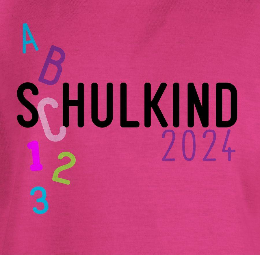 Shirtracer Schulkind 2024 ABC Rosa: Tshirt Gym Bag Shirtracer