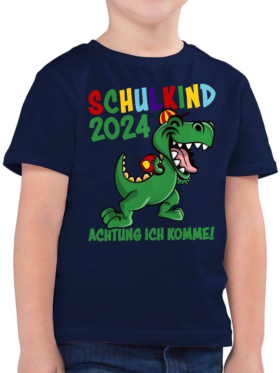Shirtracer Schulkind 2024 Achtung ich komme! - bunt Shirts & Mehr Shirtracer