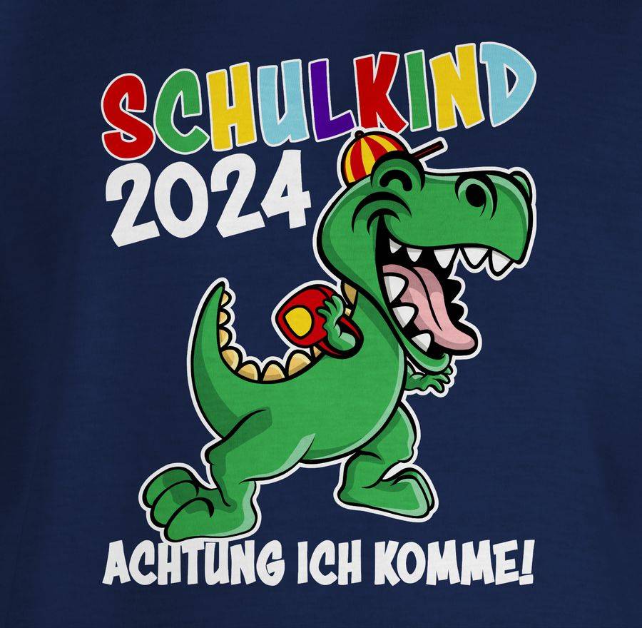 Shirtracer Schulkind 2024 Dino Dinosaurier Shirts & Mehr Shirtracer