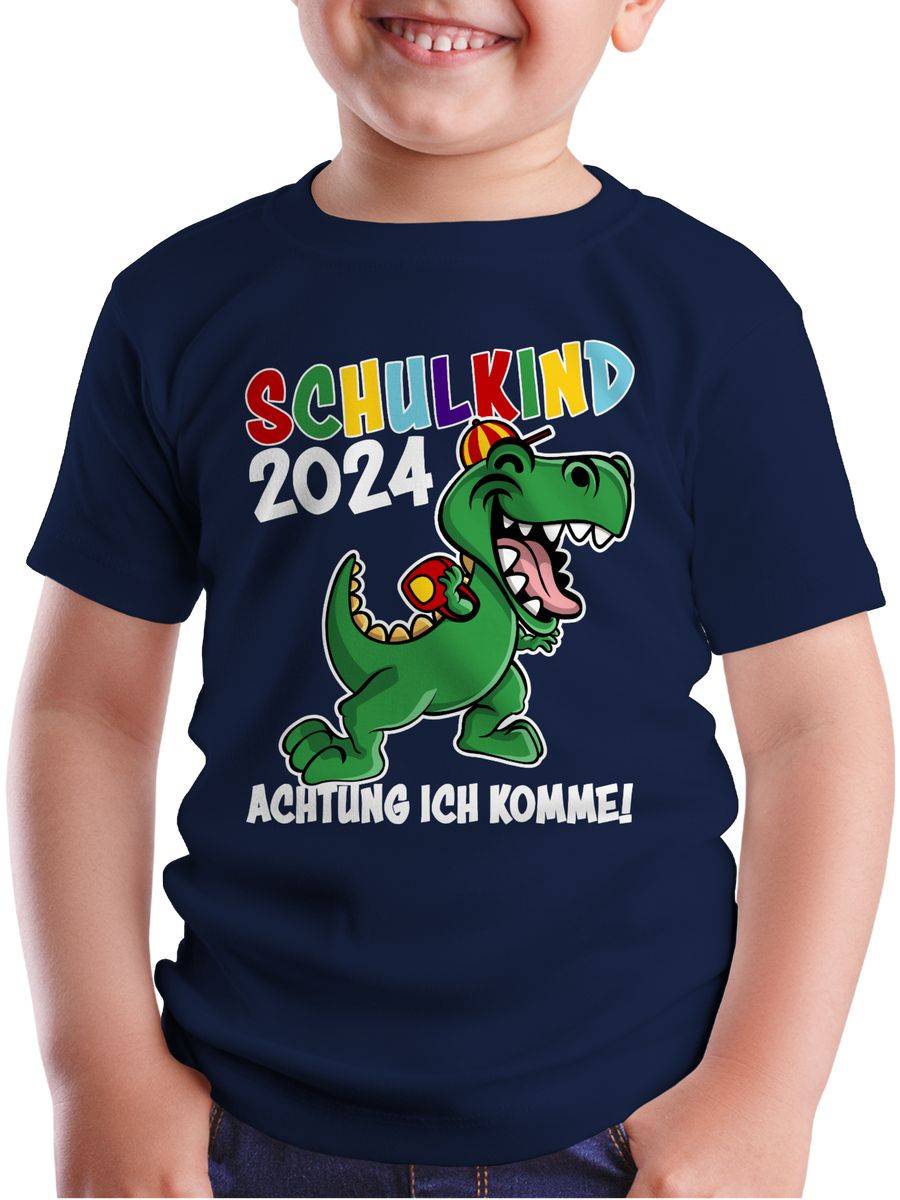 Shirtracer Schulkind 2024 Dino Dinosaurier Shirts & Mehr Shirtracer