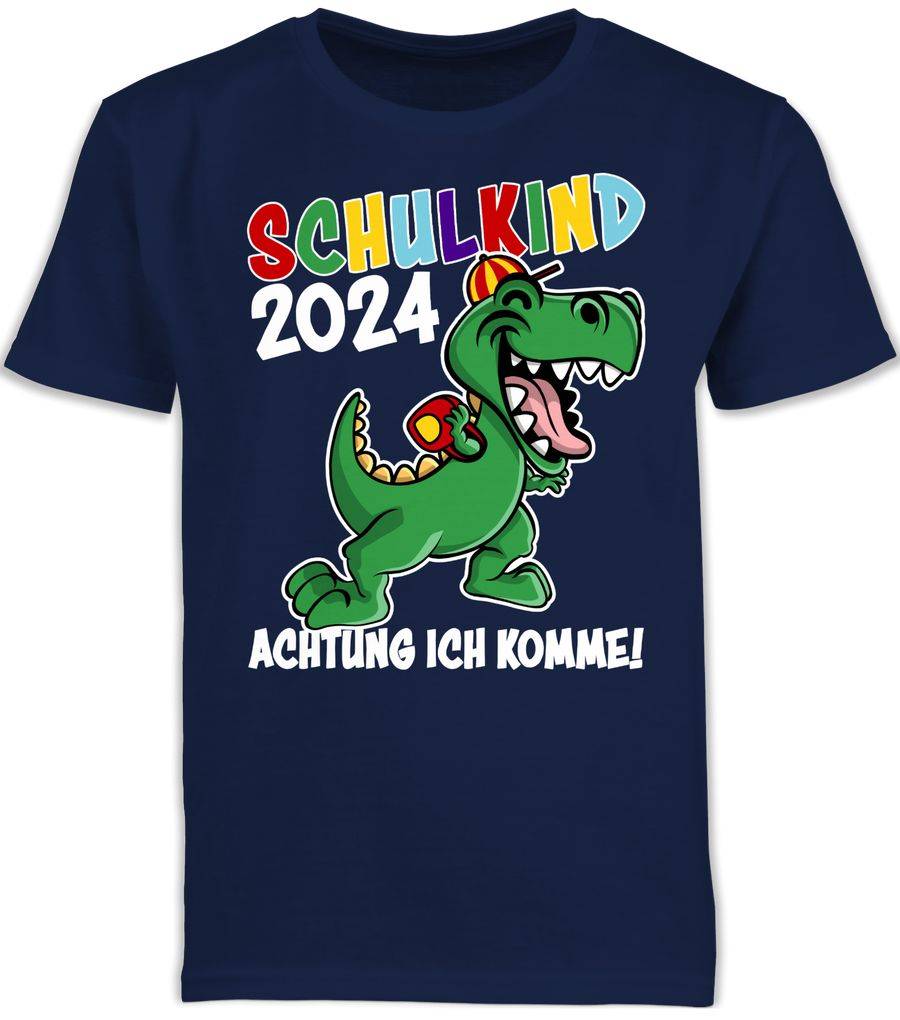 Shirtracer Schulkind 2024 Dino Dinosaurier Shirts & Mehr Shirtracer