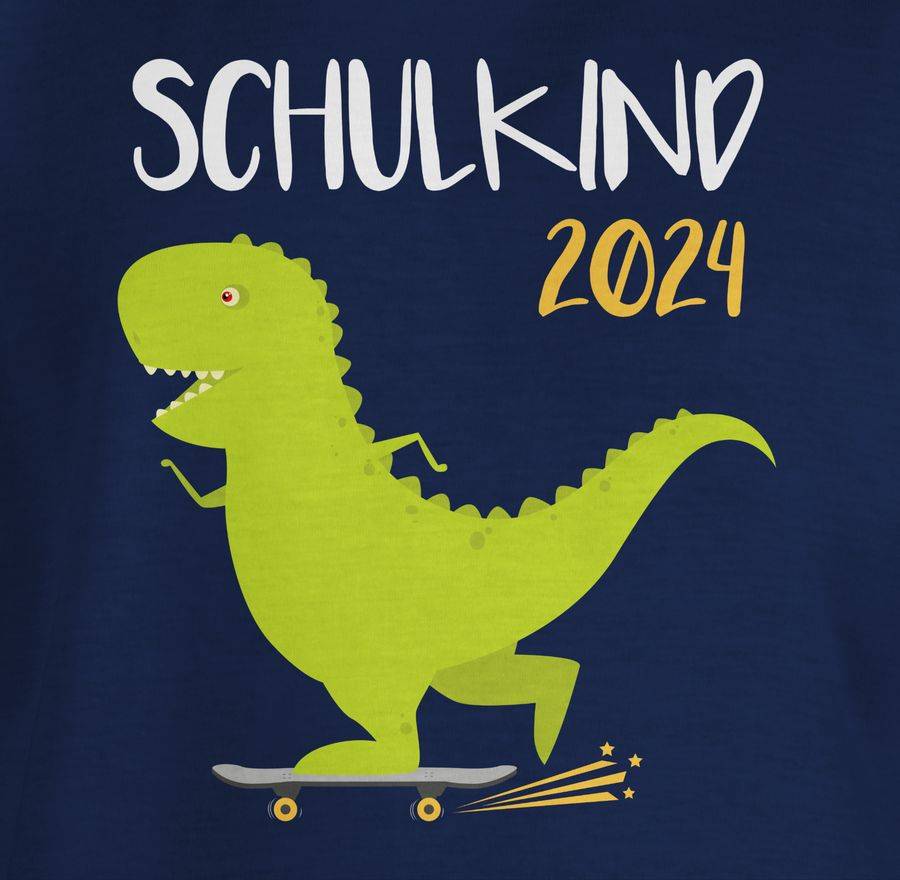 Shirtracer Schulkind 2024 - Dino Mit Skateboard Shirts & Mehr Shirtracer