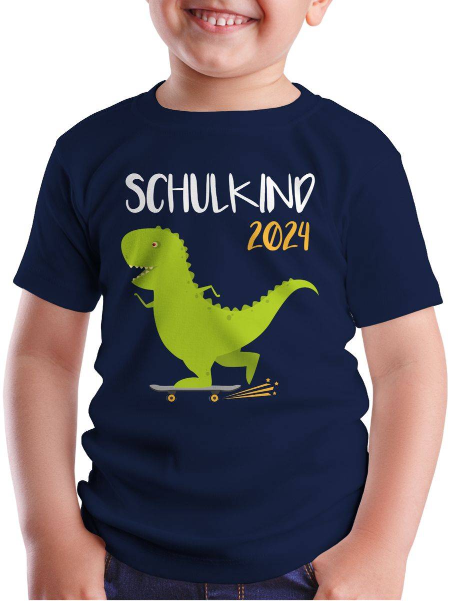 Shirtracer Schulkind 2024 - Dino Mit Skateboard Shirts & Mehr Shirtracer