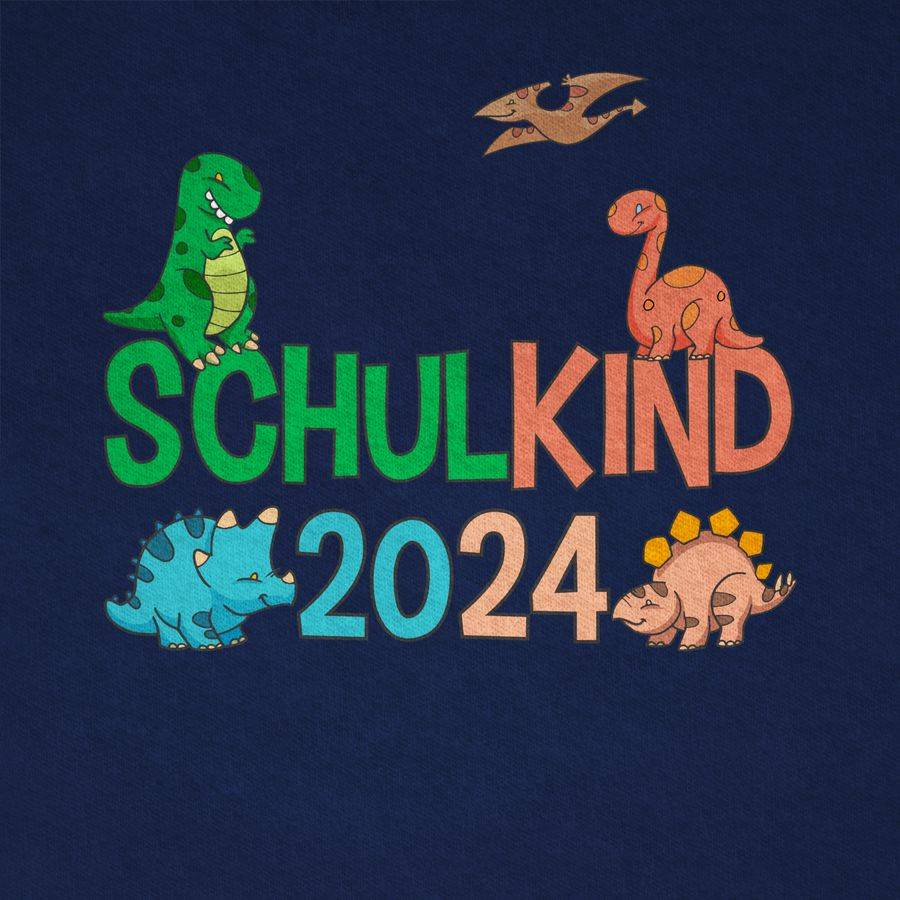 Shirtracer Schulkind 2024 Dinos: T-Shirt Rucksack Shirtracer