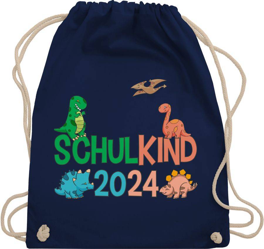 Shirtracer Schulkind 2024 Dinos: T-Shirt Rucksack Shirtracer