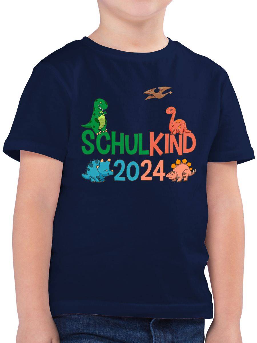 Shirtracer Schulkind 2024 Dinos: T-Shirt Rucksack Shirtracer
