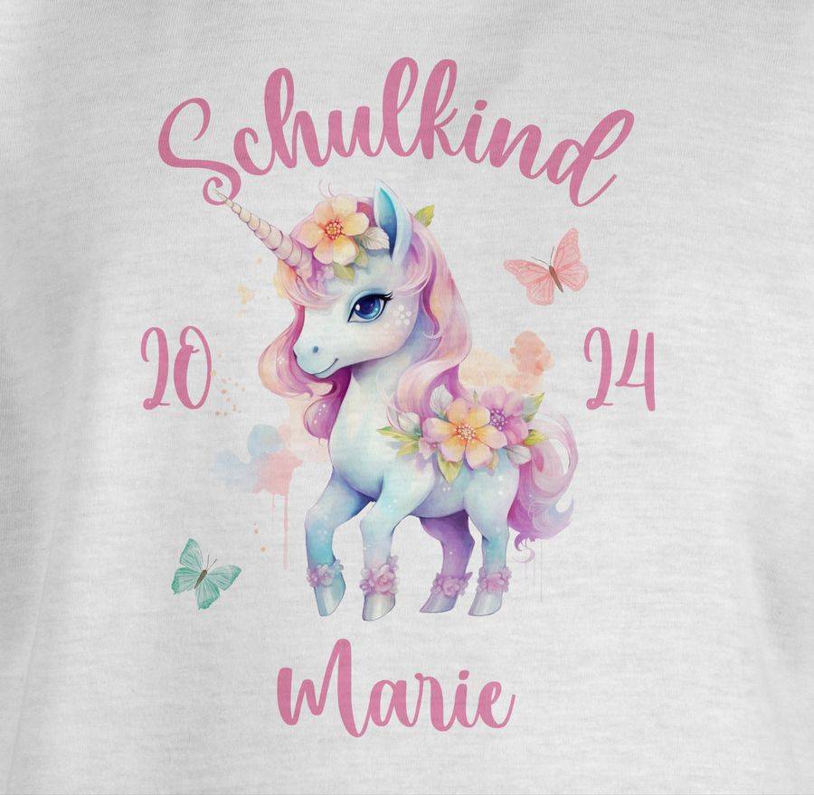 Shirtracer Schulkind 2024 Einhorn Unicorn Shirts & Mehr Shirtracer