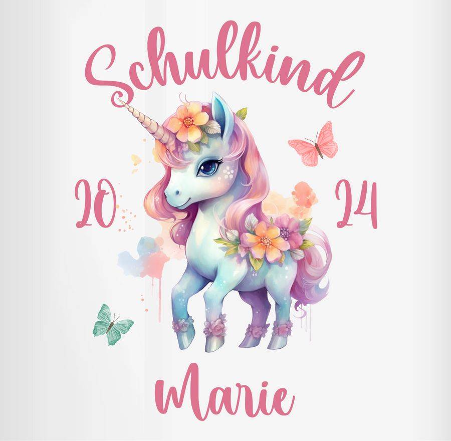 Shirtracer Schulkind 2024 Einhorn Unicorn Shirts & Mehr Shirtracer