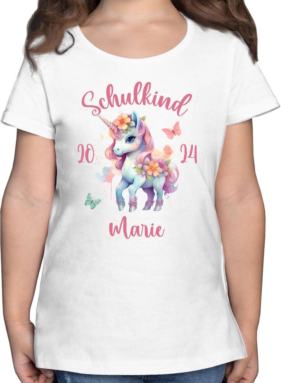 Shirtracer Schulkind 2024 Einhorn Unicorn Shirts & Mehr Shirtracer