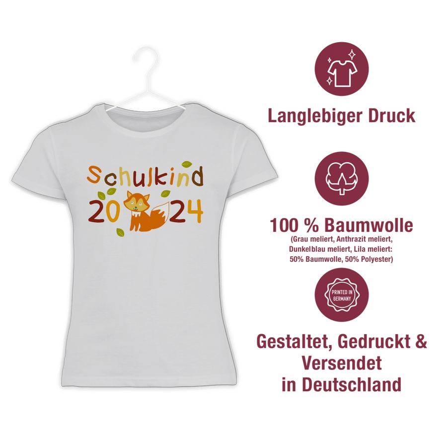 Shirtracer Schulkind 2024 Fuchs: Tshirt Gym Bag Shirtracer