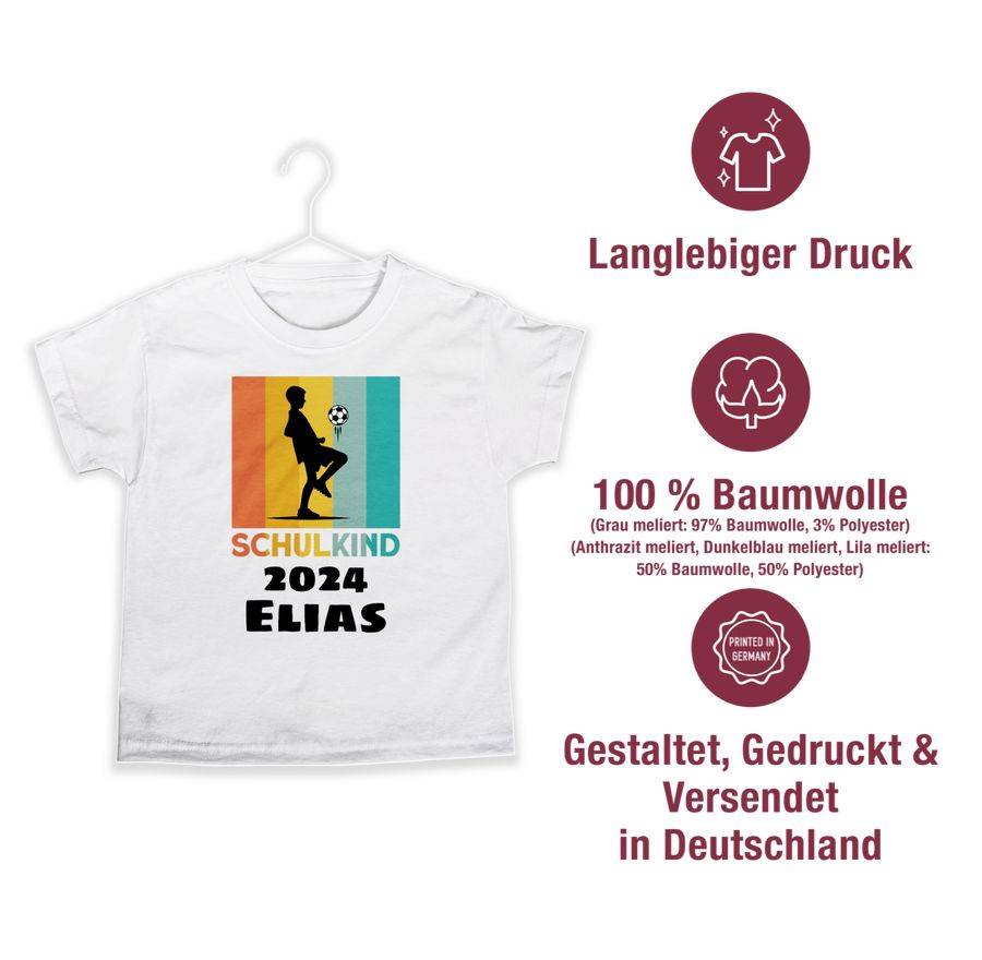 Shirtracer Schulkind 2024 Fußball: T-Shirt Gym Bag Shirtracer