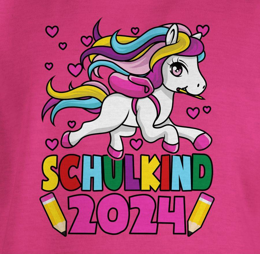 Shirtracer Schulkind 2024 I Einhorn Unicorn: Tshirt Gym Bag Shirtracer