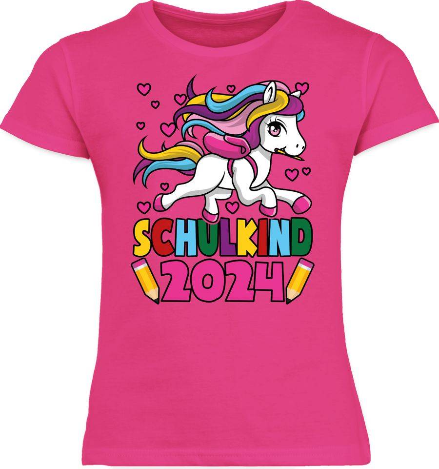 Shirtracer Schulkind 2024 I Einhorn Unicorn: Tshirt Gym Bag Shirtracer