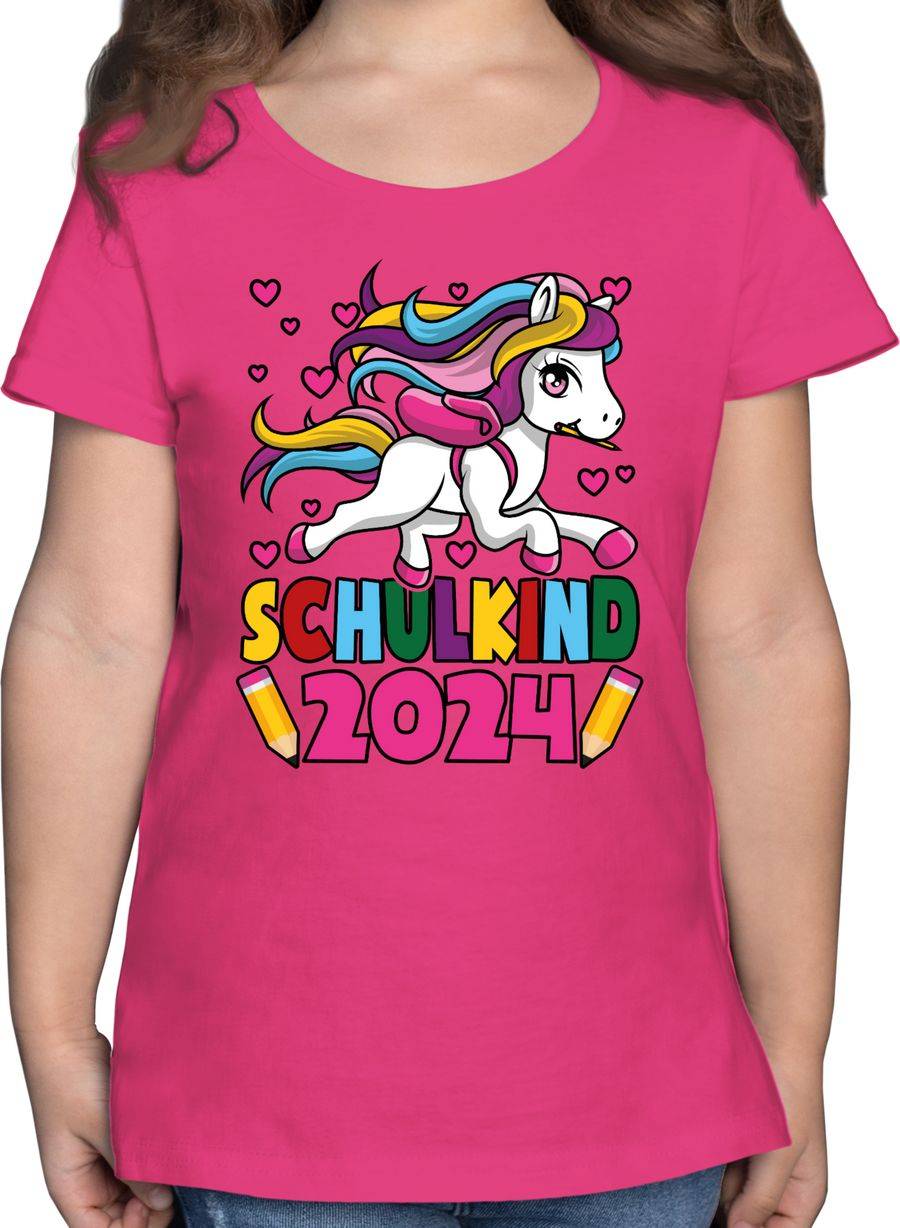 Shirtracer Schulkind 2024 I Einhorn Unicorn: Tshirt Gym Bag Shirtracer