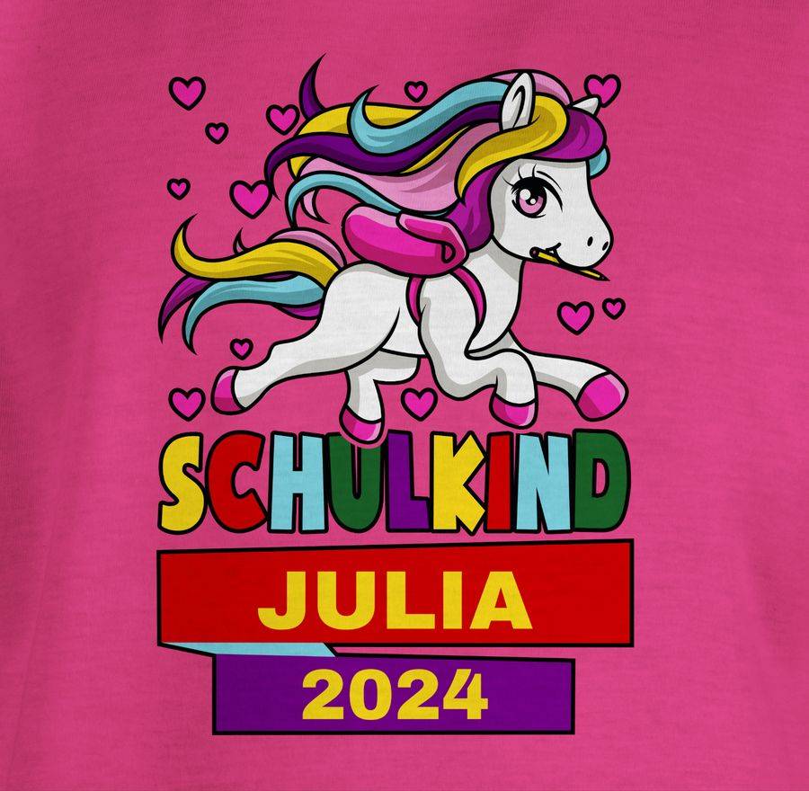 Shirtracer Schulkind 2024 Mit Einhorn Shirts & Mehr Shirtracer