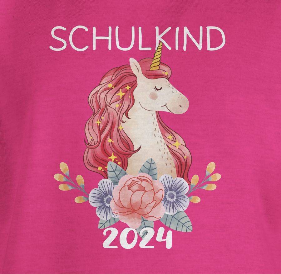 Shirtracer Schulkind 2024 Mit Einhorn Shirts & Mehr Shirtracer