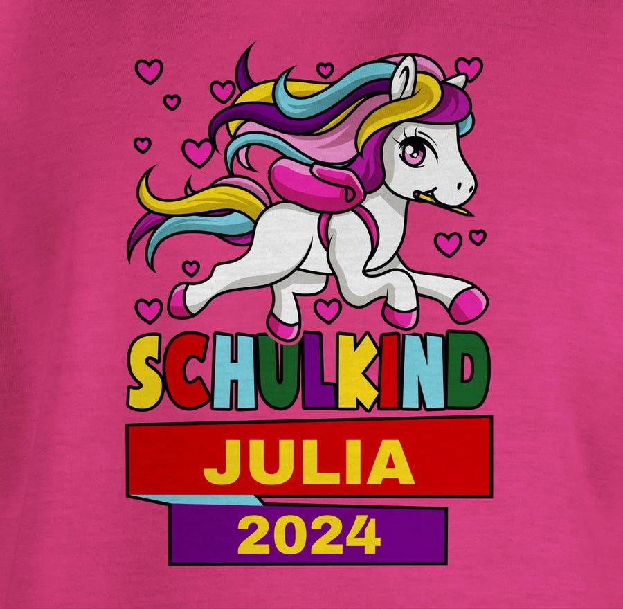 Shirtracer Schulkind 2024 Mit Einhorn Shirts & Mehr Shirtracer