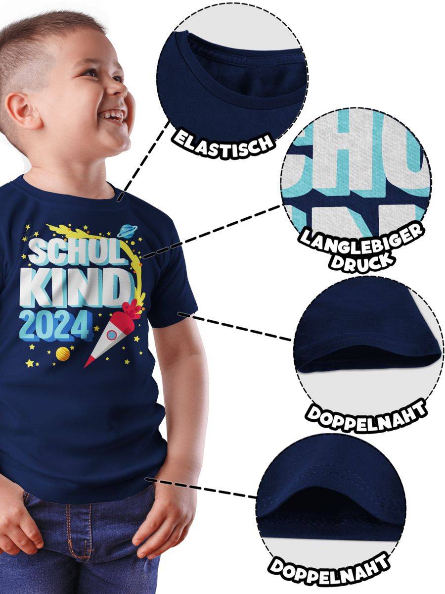 Shirtracer Schulkind 2024 - Rakete Shirts & Mehr Shirtracer