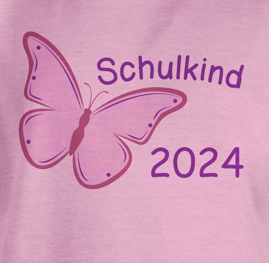 Shirtracer Schulkind 2024 Schmetterling Shirts & Mehr Shirtracer