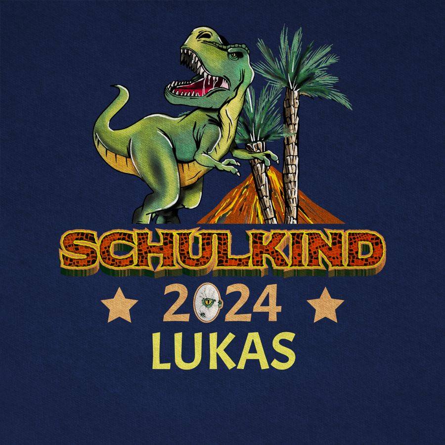 Shirtracer Schulkind 2024 T-Rex Dino Dinosaurier Shirts & Mehr Shirtracer