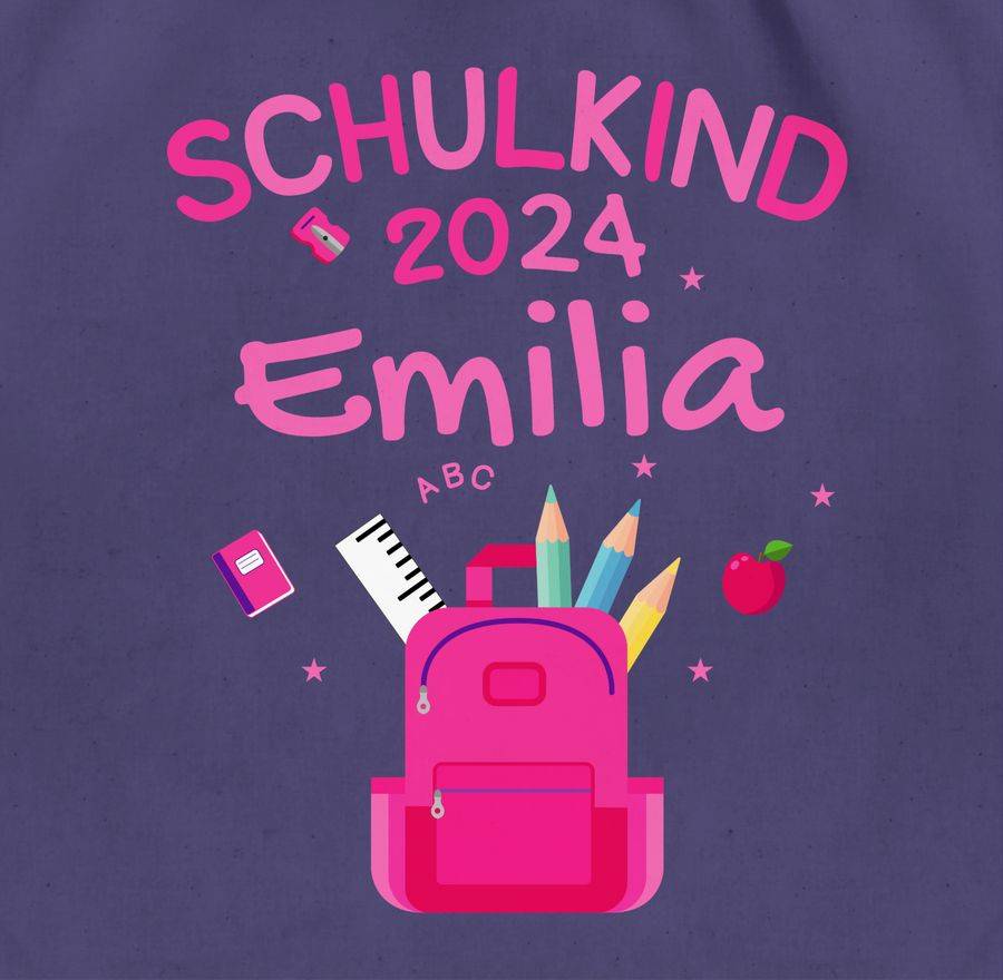 Shirtracer Schulkind 2024: T-Shirt Gym Bag Shirtracer