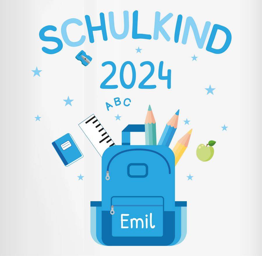 Shirtracer Schulkind 2024: T-Shirt Rucksack Shirtracer