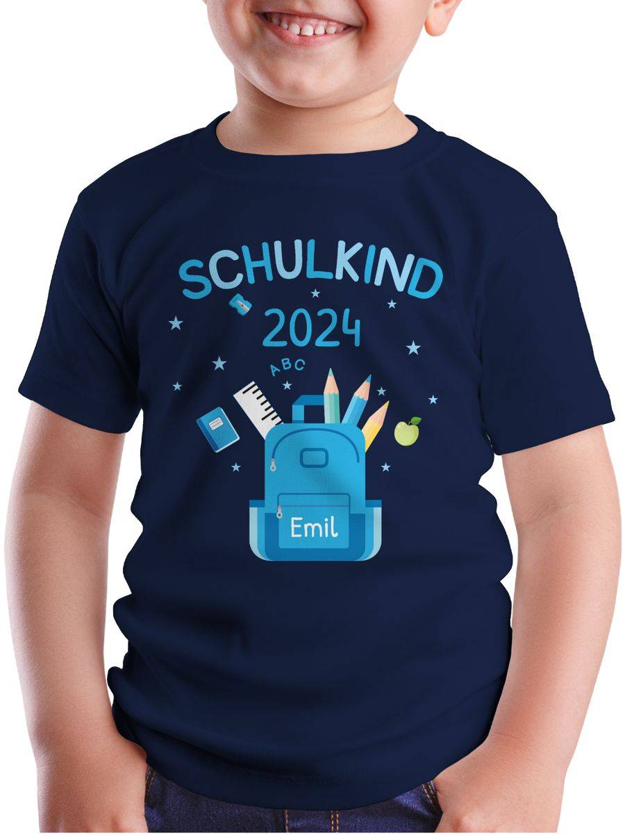Shirtracer Schulkind 2024: T-Shirt Rucksack Shirtracer