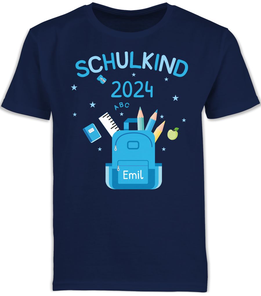 Shirtracer Schulkind 2024: T-Shirt Rucksack Shirtracer